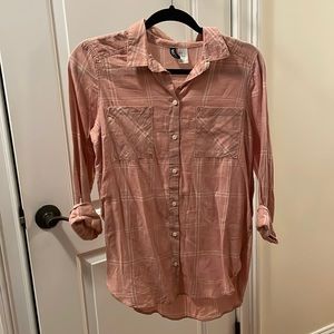 Button up plaid shirt